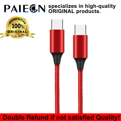 Braided USB C Type-C Cable Cord 60W 3A Fast Charge Data Sync 6FT Heavy Duty Lot