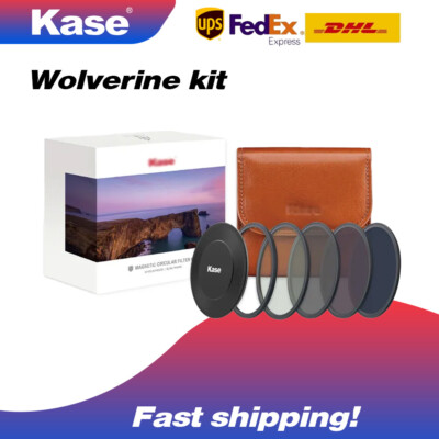 Kase Wolverine Magnetic Filter Cap Kit CPL DN8 ND64 ND1000 58 67 77 82 95mm USA