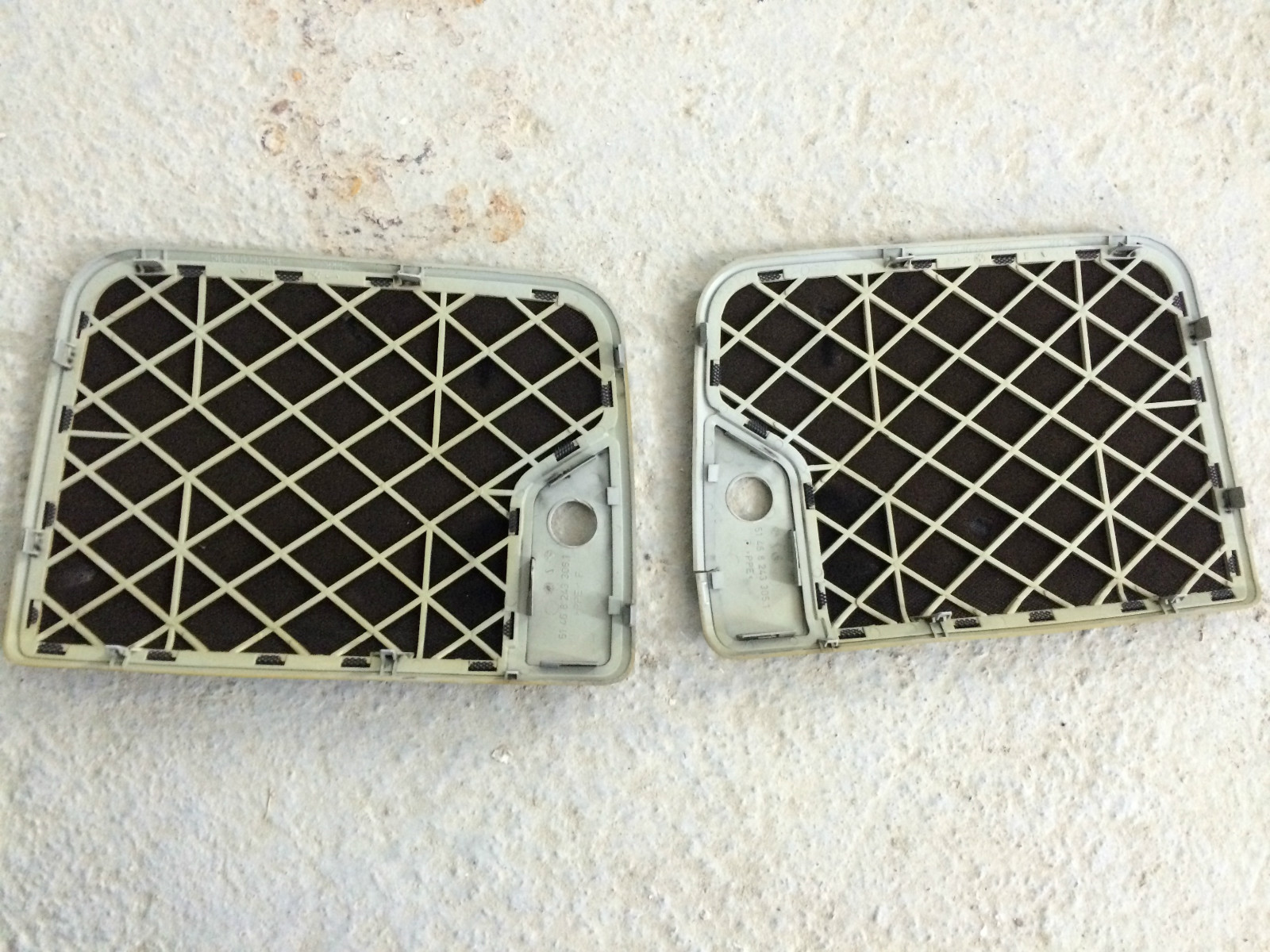 BMW E46 COUPE GREY REAR DECK SPEAKER COVER GRILL PASSENGER GRAY M3 330