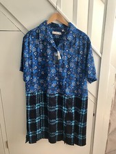 Blue Marni Uniqlo Shirt Dress 12-14 New With Tags 