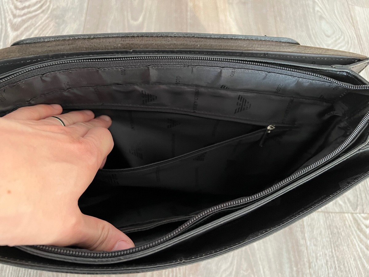 Giorgio Armani Leather business bag | eBay Giorgio Armani Leather business bag | eBay