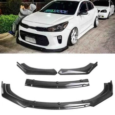 Carbon Fiber Front Bumper Lip Spoiler Splitter Kit Protector For Kia Rio /Rio5