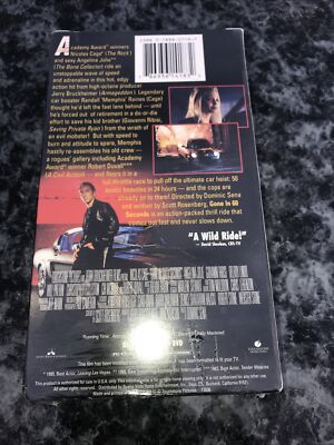 Gone in 60 Seconds Touchstone Original VHS Sealed 786936141832| eBay