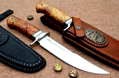 Dedyukhin Medium Bowie Knife 6.75'' M398 Handmade L/T Warranty Bark River Style