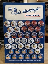 Spuds Mackenzie Full display Bud Light Dog Hat Jacket pinback Pin