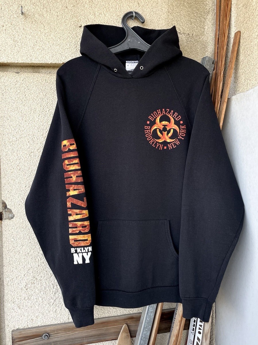 Vintage 90s Biohazard Brooklyn NY Hardcore Band Hoodie Size Vintage 90s Biohazard Brooklyn NY Hardcore Band Hoodie Size