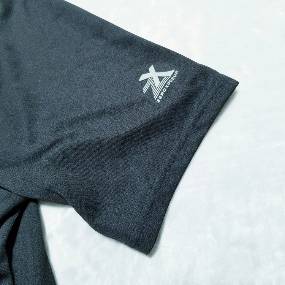 NWOT ZeroXposur Boys Black Polo Shirt Youth Size XL 18-20 Sun Protection - Image 4 of 4