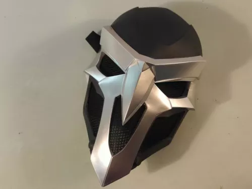Overwatch 2 Reaper Gabriel Cosplay Full Face Mask Halloween Party FRP COS Prop - Picture 2 of 8