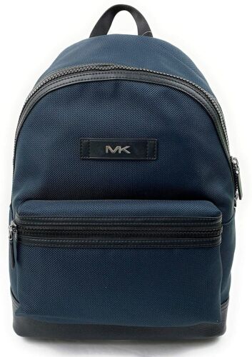 Michael Kors Kent Sport Navy Blue Nylon Large Backpack 37F9LKSB2C $398 Retail Y - Picture 1 of 11