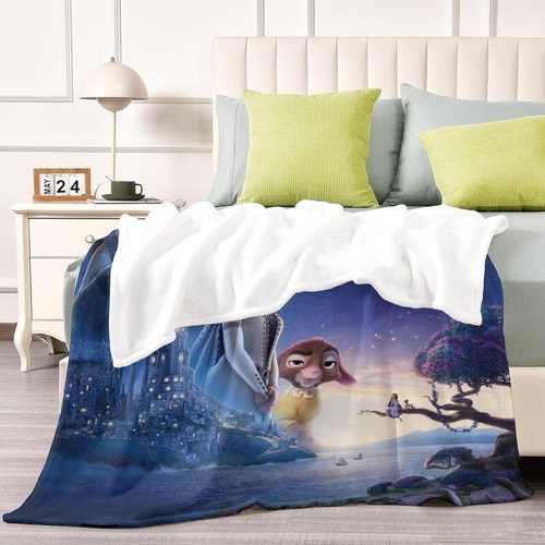 Wish Cartoon Throw Blanket For All Seasons Lightweight Super Soft Flannel - Picture 4 of 7