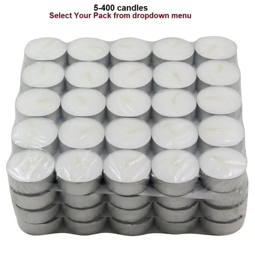 25-100 Tea Night Lights Candles 4 HOUR LONG BURN Scented Tealight Nightlight 4HR - Picture 12 of 12