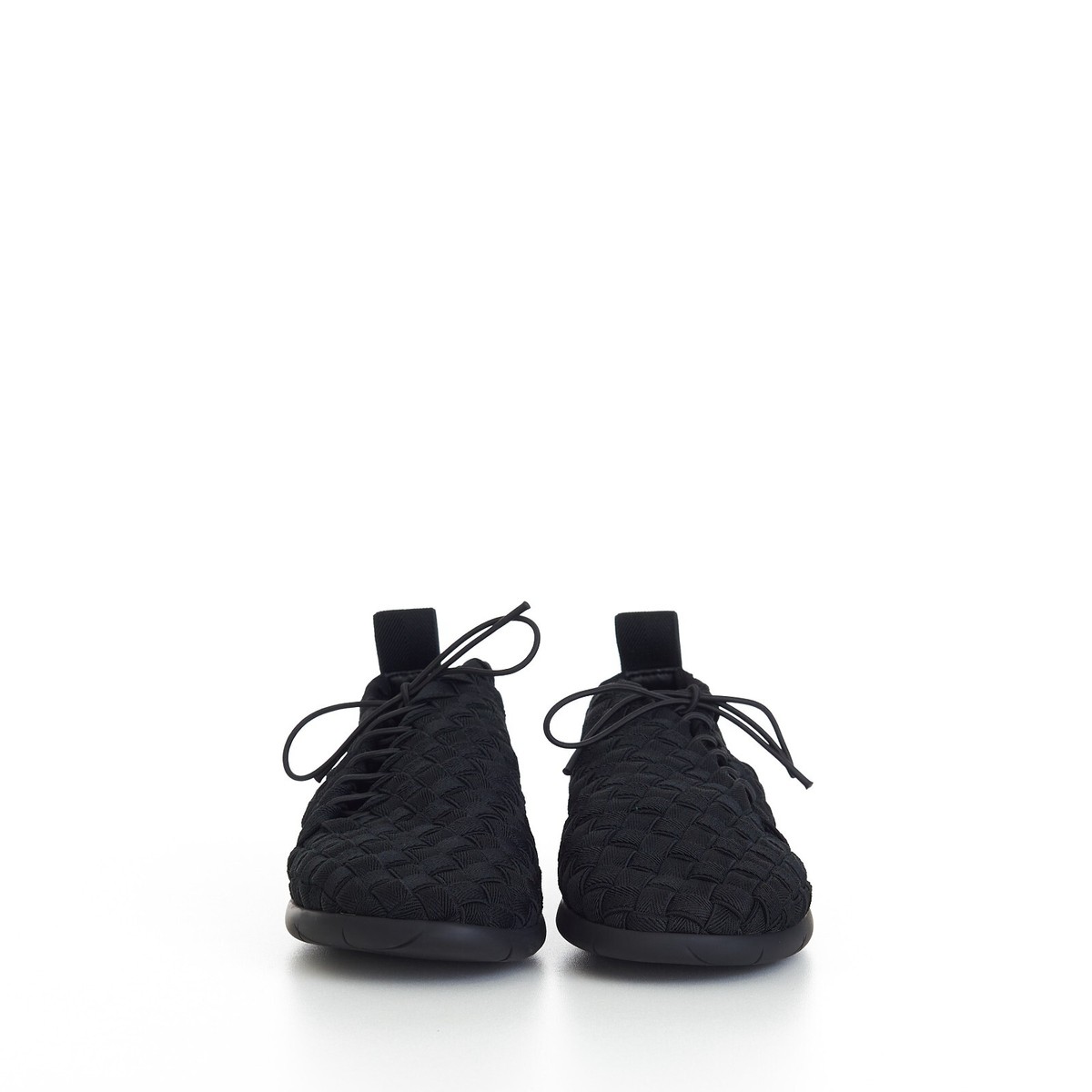 Bottega Veneta★素敵!Black Leather Woven Lace Up Sneaker BOTTEGA VENETA 1300$ Men's