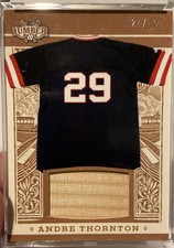 2025 Leaf Lumber Andre Thornton Game Used Bat Relic 27/40 Indians