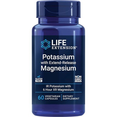 Life Extension Potassium with Extend-Release Magnesium,60VegCaps