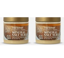 2 x 660g Dead Sea Collection Coconut Oil Mineral Salt Natural Bath Body Scrub
