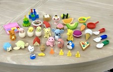 Lot of 42 IWAKO Japanese Puzzle Erasers Animals Desserts Food Miniature 3D