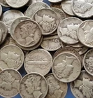 90% Silver Mercury Dimes Lot - 1916-1945 - Circulated - Choose How Many