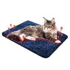 Self Warming Cat Bed Pad Self Heating Pet Mat Warmer Bed Mat 16 x 20 Inch Blue