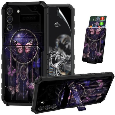 for Samsung Galaxy S23 Plus Case with Screen Protector & Kickstand & Card Hol...