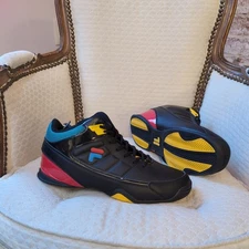 FILA CHANGE THE GAME LACE SNEAKER MEN SHOES BLACK/RED/BLUE/YELLOW SIZE 8.5 NEW