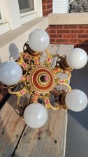 Vintage antique Art Deco chandelier 5 light 1920-30's
