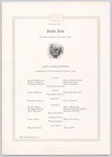 1923 Northwestern University The Syllabus Original Page Delta Zeta