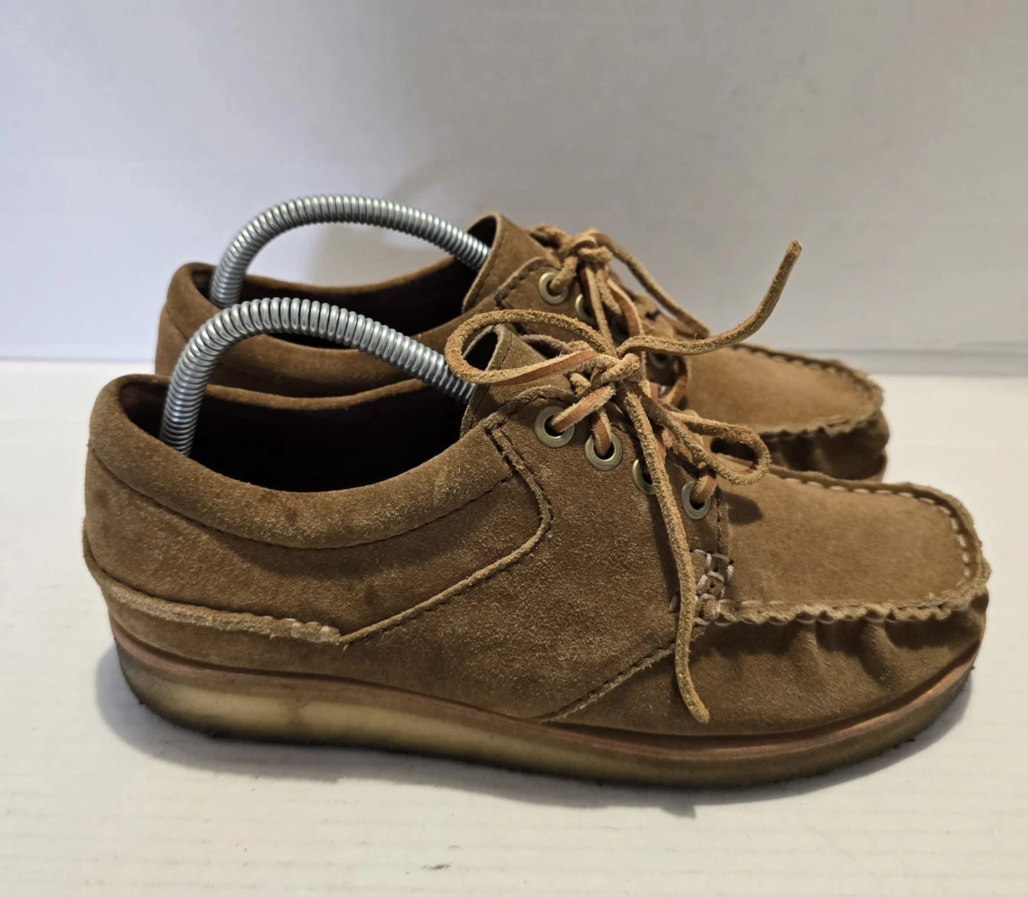 Scarpe Oxford Clarks Originals Wallace marrone marrone scamosciato stringate taglia UK 7 G