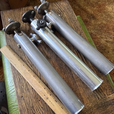3 Vintage Big Jon Rod Holder Bolt On Downrigger Fishing Great Lakes Ocean
