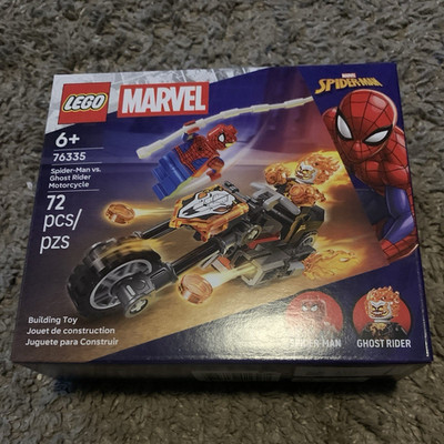 LEGO Marvel Super Heroes 76335 Spider-Man vs Ghost Rider Motorcycle 72pc 6+ Box