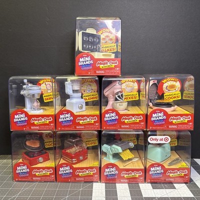 FULL SET OF 9 Zuru Mini Brands Really Works Magic Cook Kitchen Series 1 New