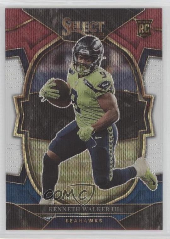 2022 Panini Select Concourse Tri-Color Prizm 216/249 Kenneth Walker III #2 s1i