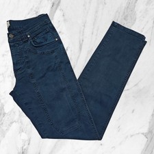 JECKERSON Jeans Uomo Toppe Blu Scuri Delavé Ottimo Stato Tg 31 / Tra 44 e 46 ITA