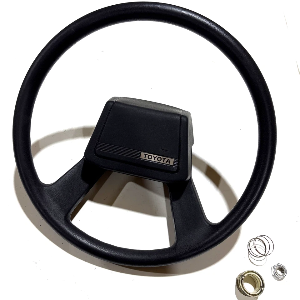 1980-1990 Toyota pickup steering wheel w/horn pad (OEM) Celica, Van - Image 2 of 4