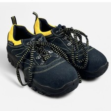 Cofra New Arno S1P Blue Yellow Safety Steel Toe Trainers Womens Size 5 Shoes