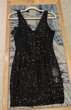 Black Bebe Women  s Sequence Dress