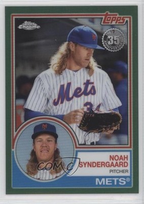 2018 Chrome 1983 Topps Refractor Green 82/99 Noah Syndergaard #83T-14 0j8f