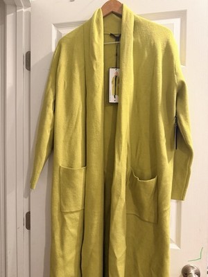 max sport long cardigan open front Color Linden Green Size medium Retail $368