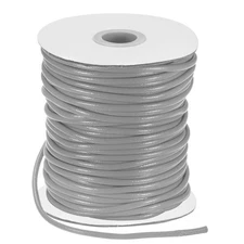 44 Yards 3mm Waxed Polyester Cord with Spool for Jewelry Making, Medium Gray