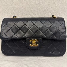 CHANEL Double Flap 23 Quilted CC Lambskin w/C...