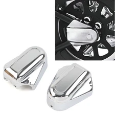 For Harley Softail FLSTC FLSTN Chrome Bar Shield Rear Axle Covers Swingarm Cap