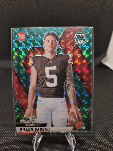 Panini 2025 Mosaic Dillon Gabriel RC Green Mosaic Prizm #277 Browns