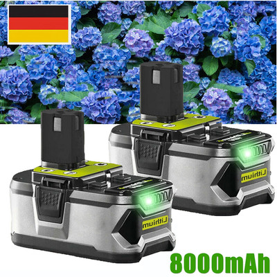 DE 18V 8.0Ah Akku für RYOBI One Plus Lithium RB18L50 P108 P104 Batterie 18 VOLT