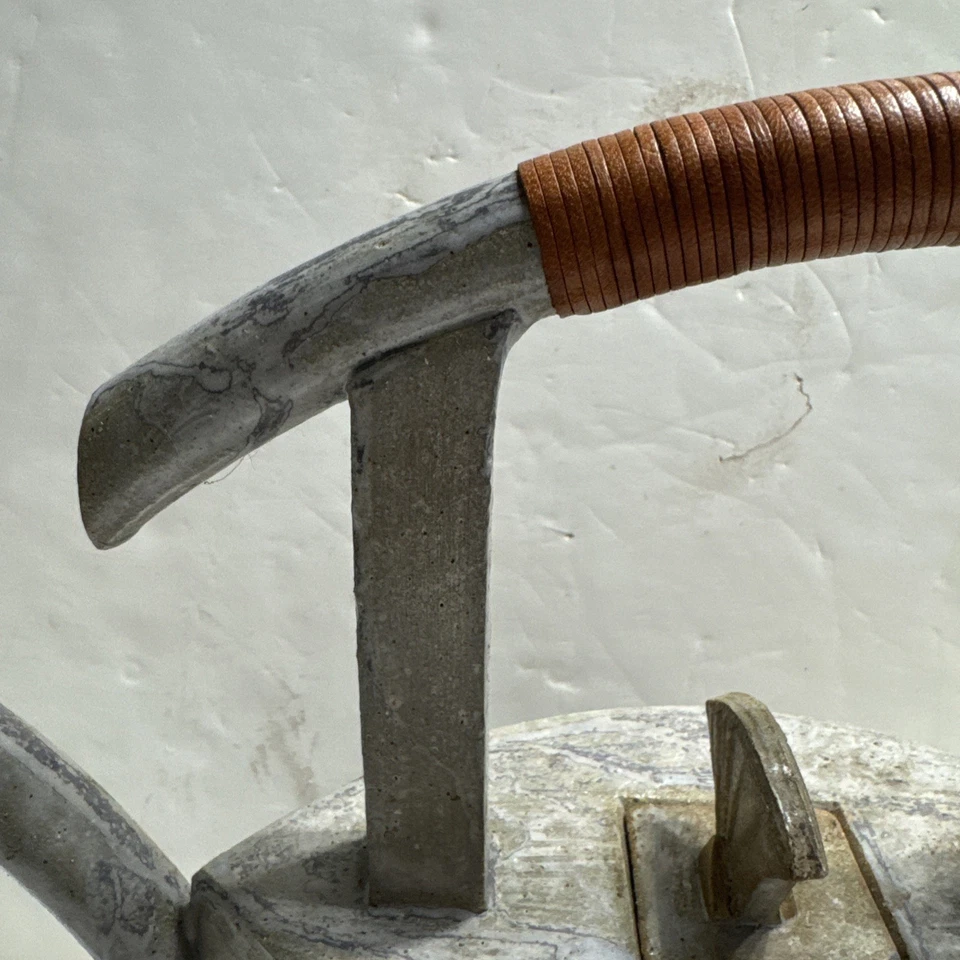 Regadera de cerámica hecha a mano marcada “aguas” cerámica rara Foto 4 de 4
