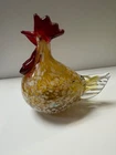Murano Style Hand Blown Rooster/Chicken 7" x 6" x 4"