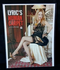 Vintage Glamour Magazine Ad - Stockings Heels Pinup Photo Art - Lyric   LS-90