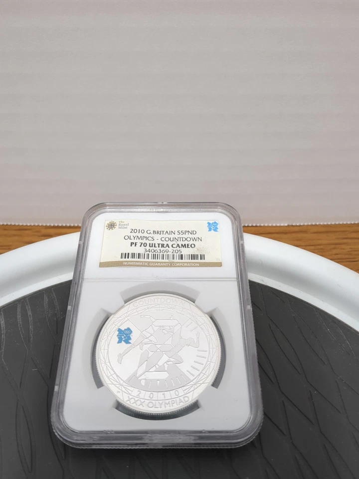 Piefort G Britain S5PND 2012 cuenta regresiva de los Juegos Olímpicos, NGC PF 70 Ultra camafeo Foto 2 de 4
