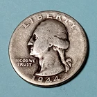 1944 Washington Silver Quarter 82-Years-Old @ MELT*