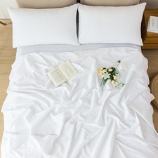 100 Linen Sheets Queen Size 4 Piece - Washed Natural Flax Bedding Set, Ultra