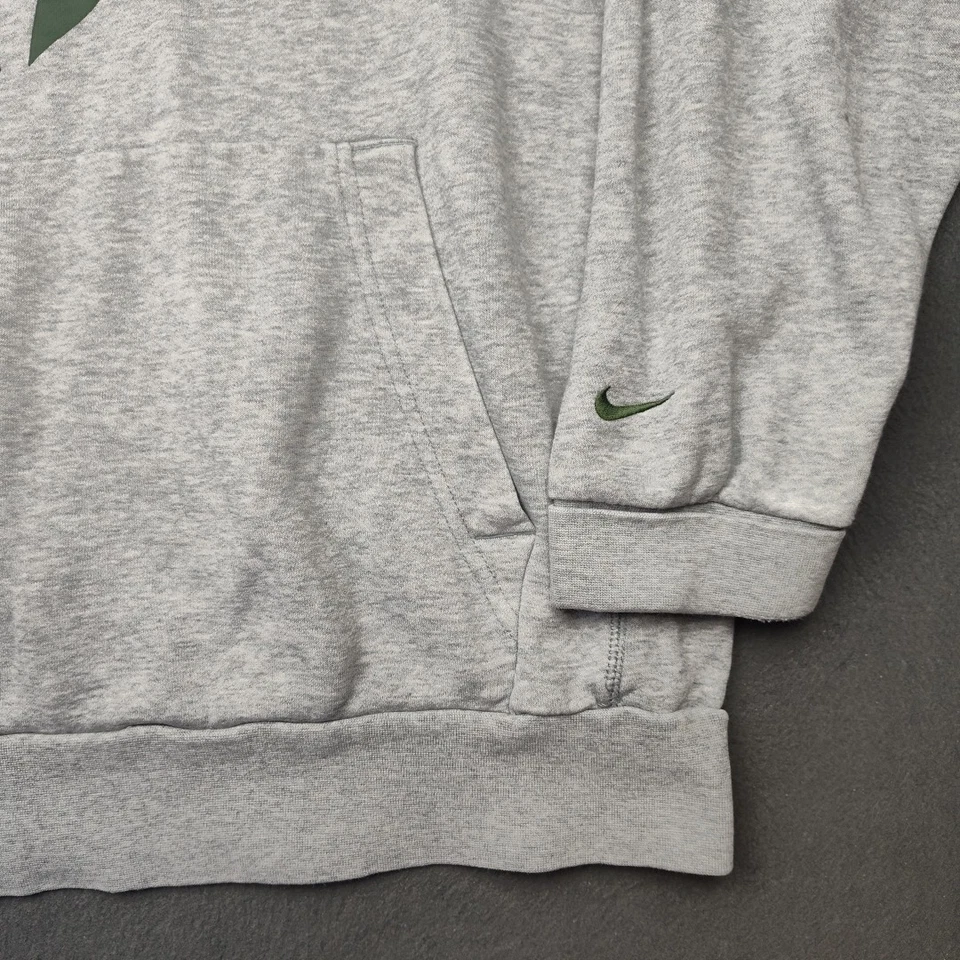 Adidas Milwaukee Bucks Mens Medium Gray Basketball Fleece Pullover Sweatshirt - Image 3 of 4