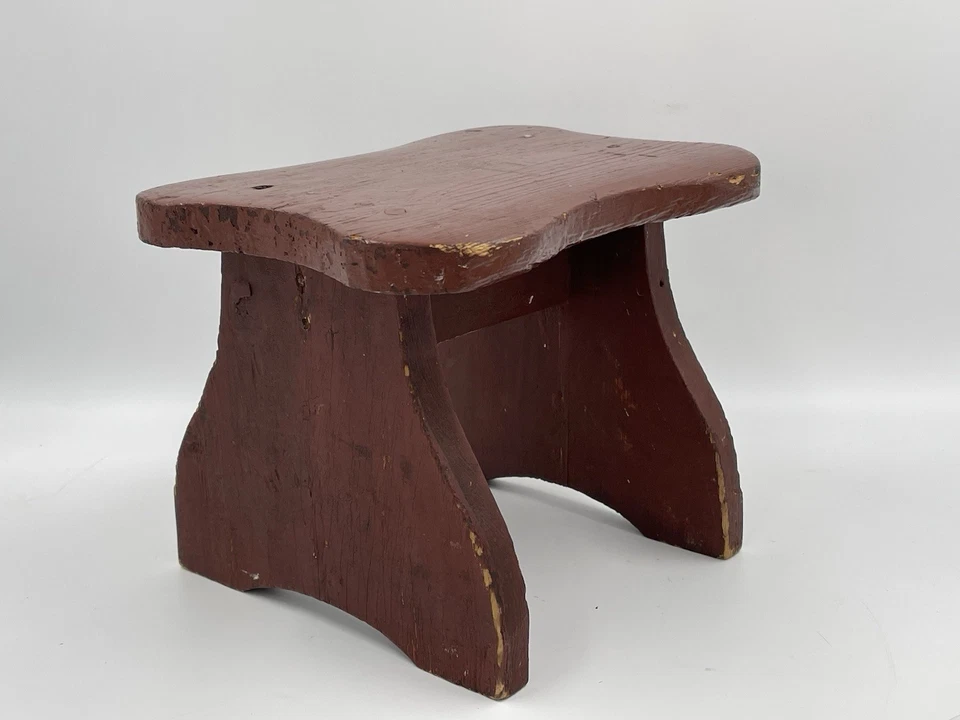 Banqueta de pinho vintage primitiva da antiga Pensilvânia Estate 7”x7,5”x10” - Imagem 2 de 4